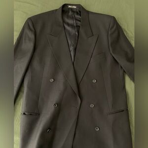 Valentino Elegant Black Double-Breasted Blazer